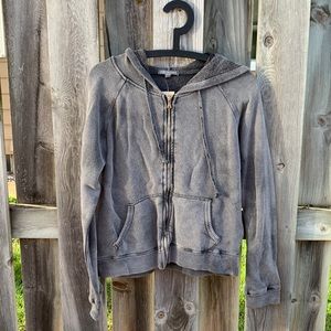 Gray wash hoodie by Don’t Ask Why